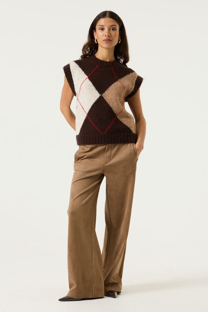 Garcia woman U260116 lange broek dames – camel