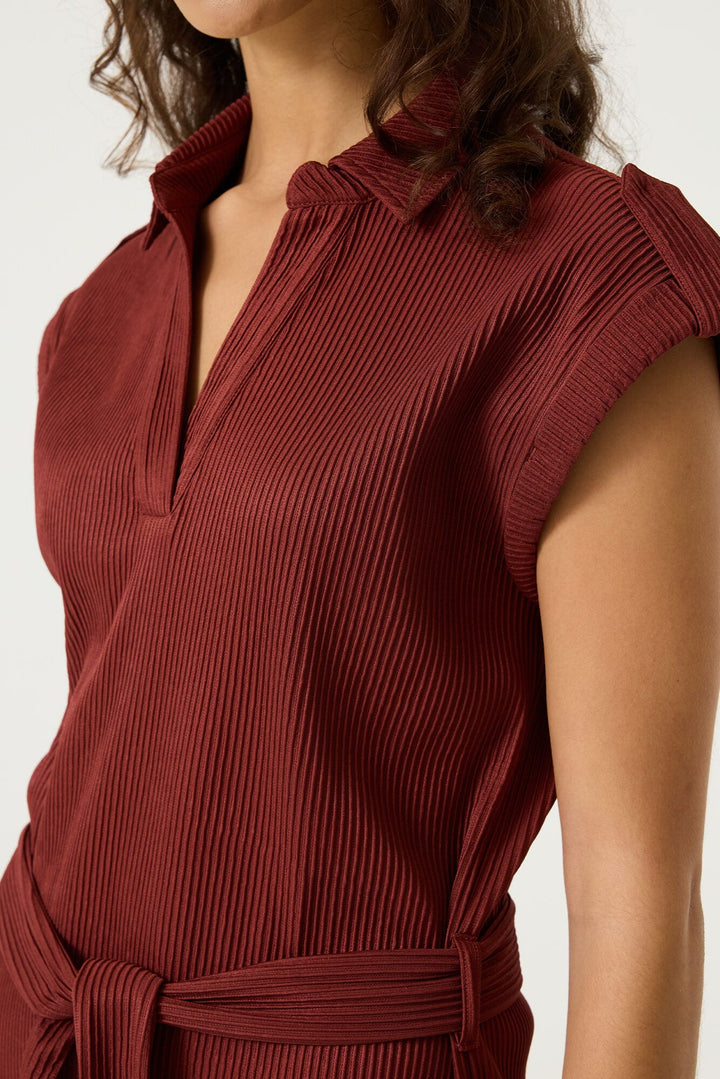 Garcia woman S260081 midi jurk brique – dames