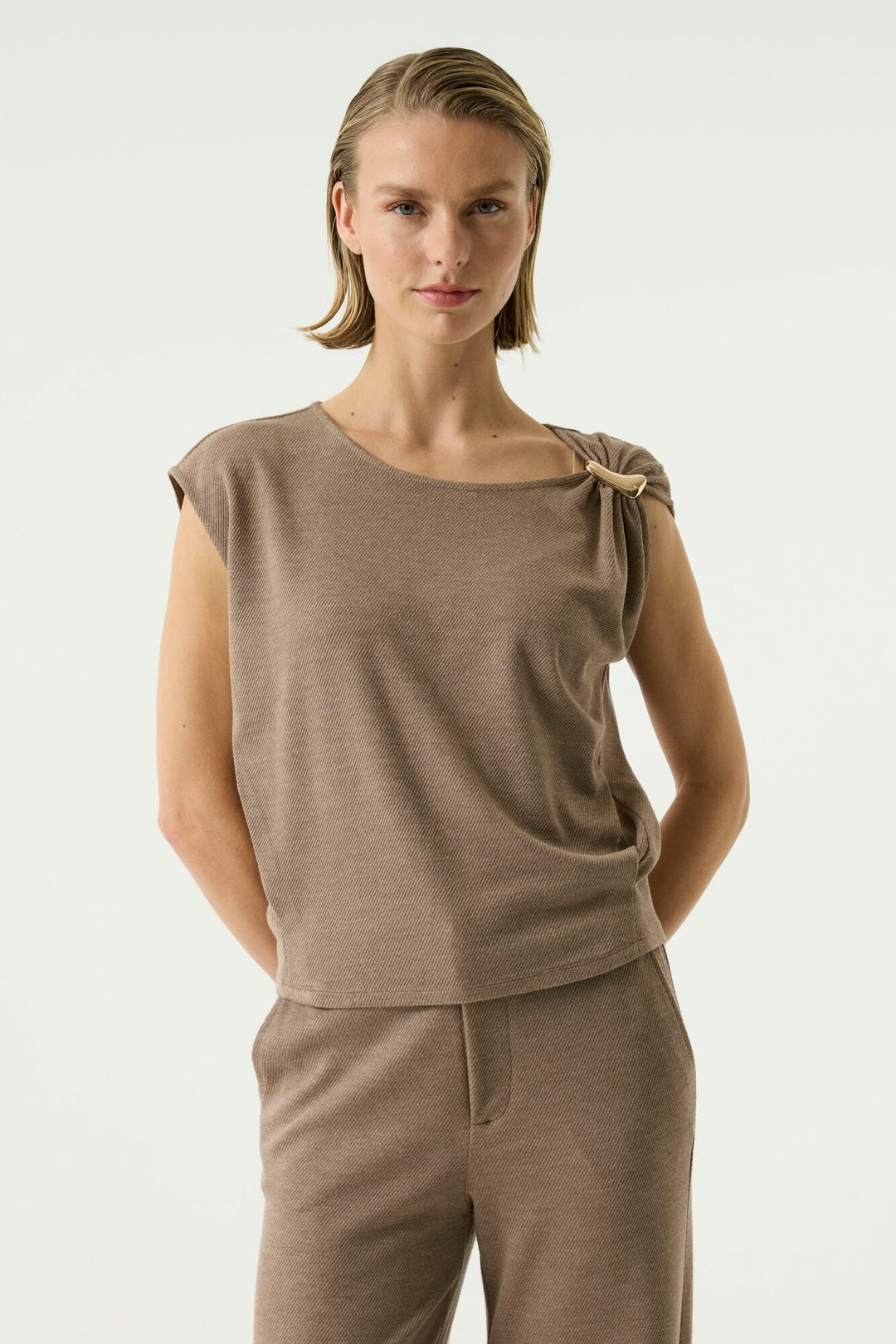 Garcia woman S260002 top taupe – dames