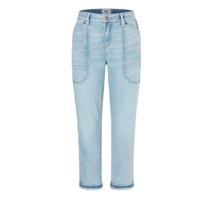 MAC IOWA Baggy jeans blauw denim – dames - Blue Denim