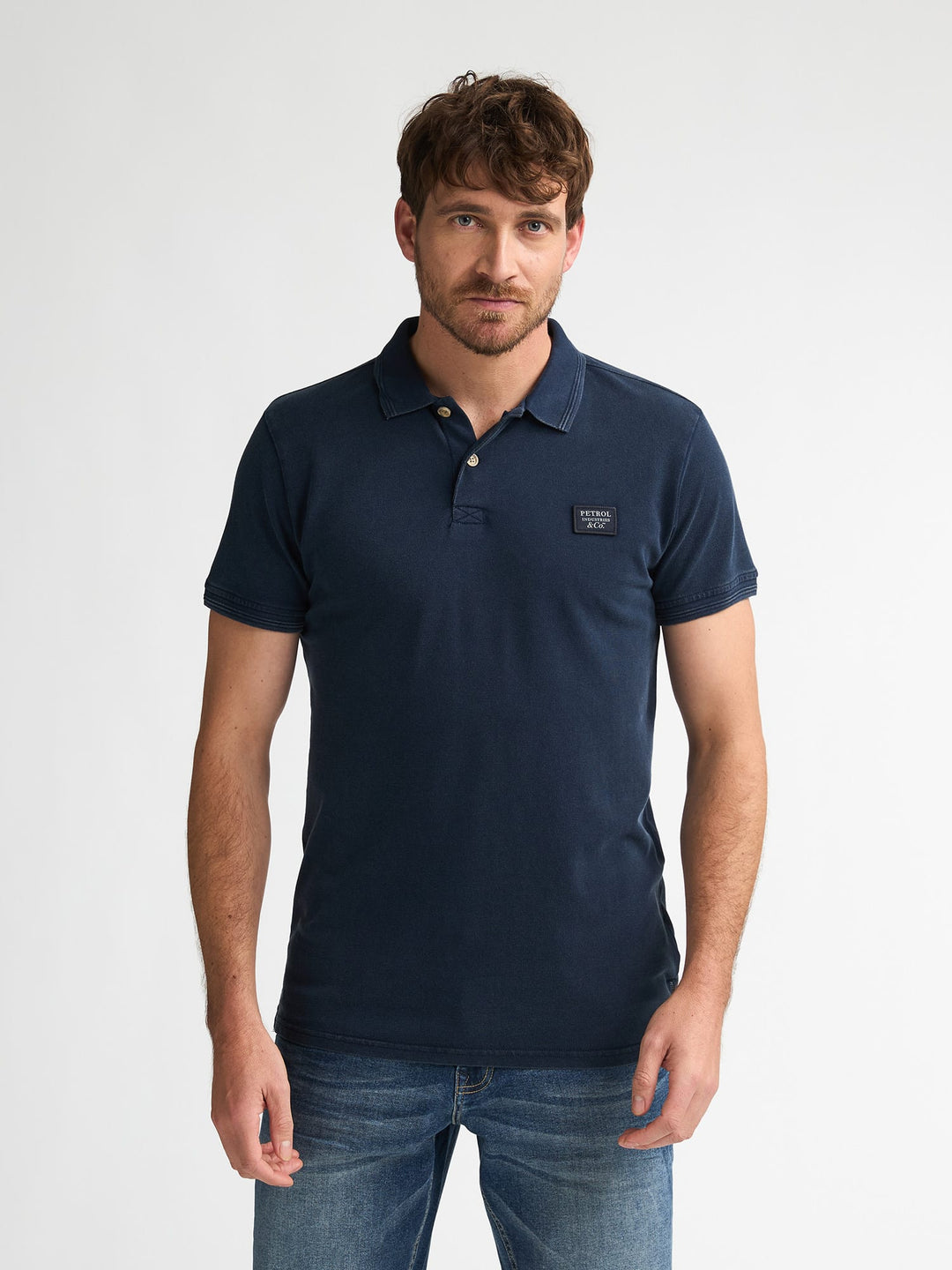 Petrol men M-1060-POL926 polo navy – heren