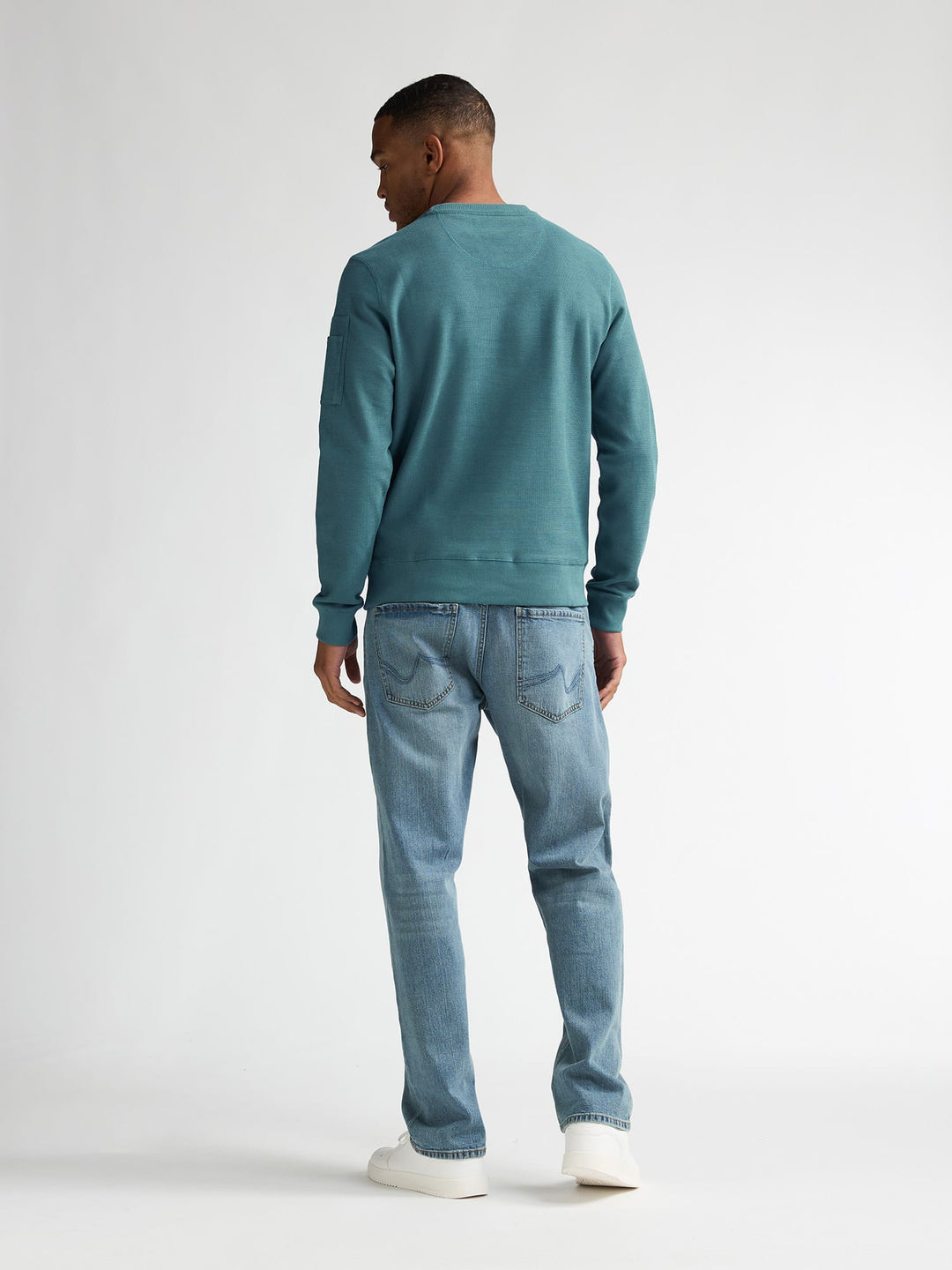 Petrol men M-1060-SWR317 sweater oud groen – heren