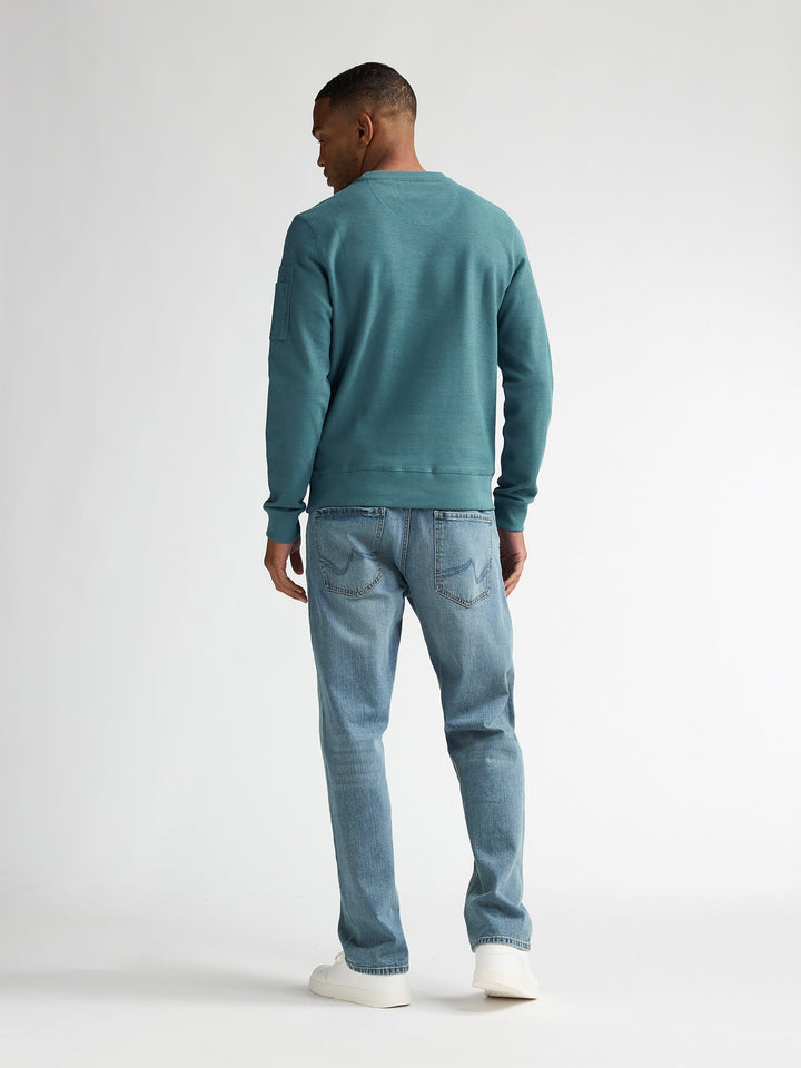 Petrol men M-1060-SWR317 sweater oud groen – heren