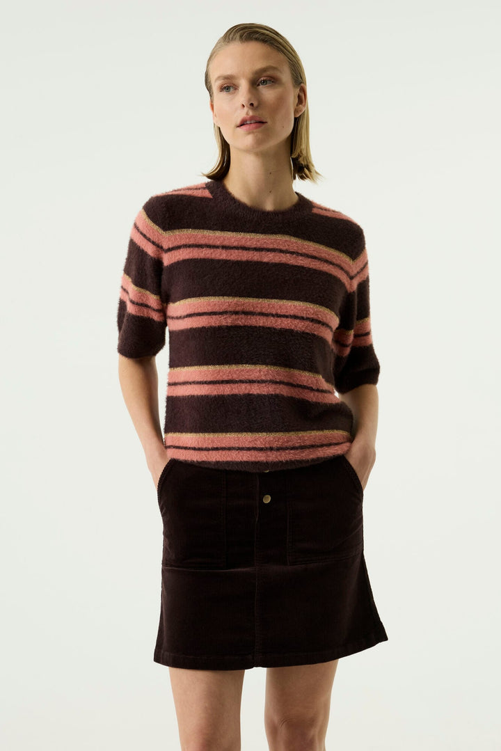 Garcia woman trui dames bruin dessin – T260245