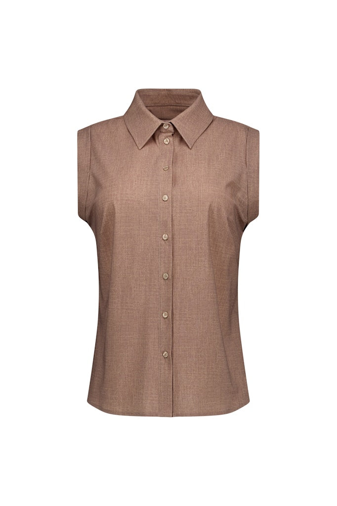 Studio Anneloes Georgie blouse l/m taupe – dames