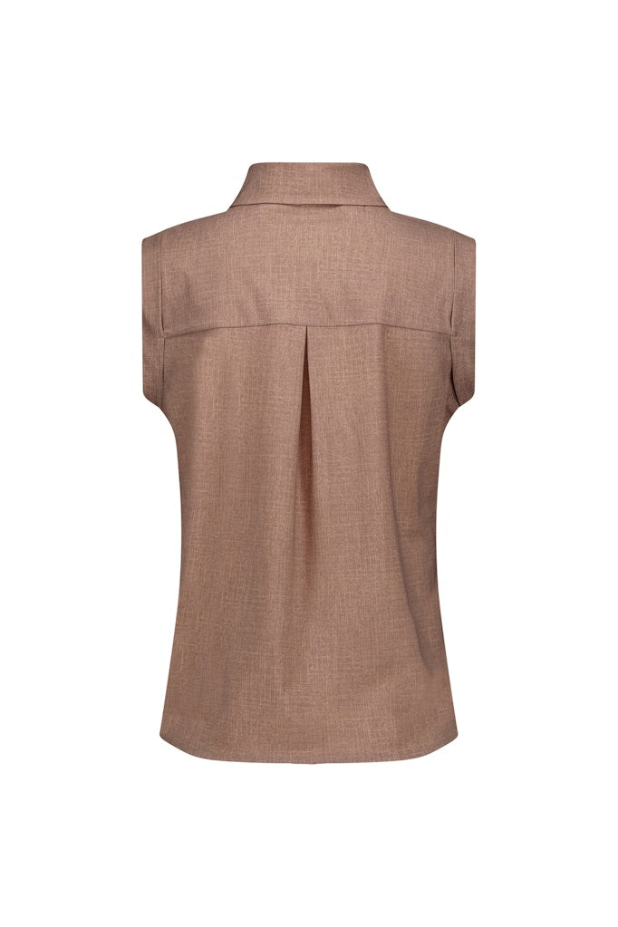 Studio Anneloes Georgie blouse l/m taupe – dames