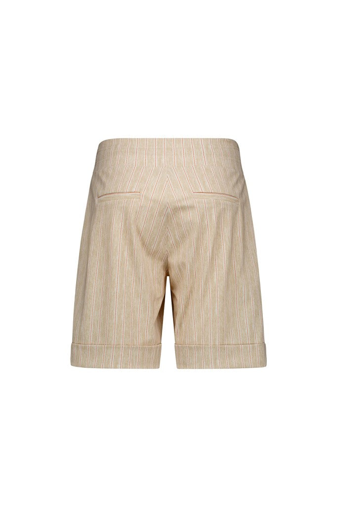 Studio Anneloes City stripe bermuda – dames short - Zand Dessin