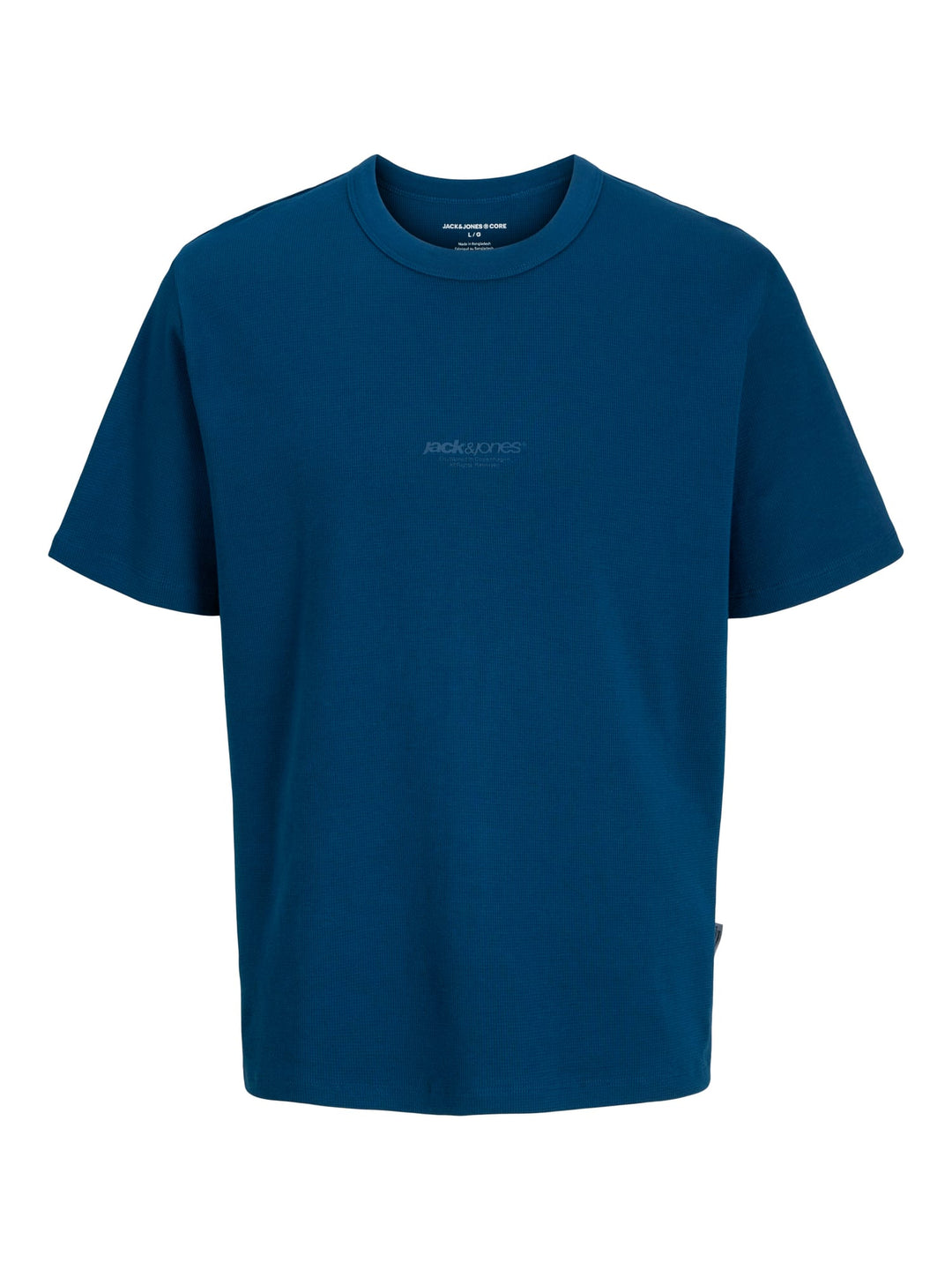 Jack & Jones JCOCLUB STRUCTURE TEE SS – heren t-shirt - Navy