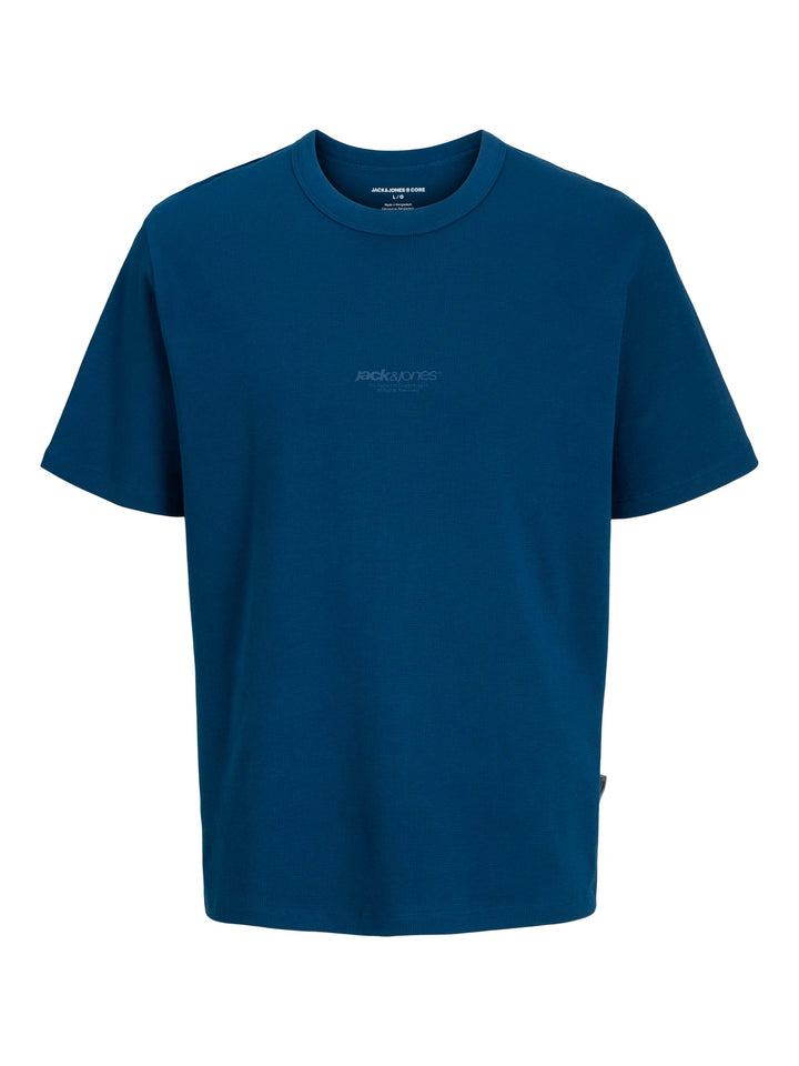 Jack & Jones JCOCLUB STRUCTURE TEE SS – heren t-shirt - Navy