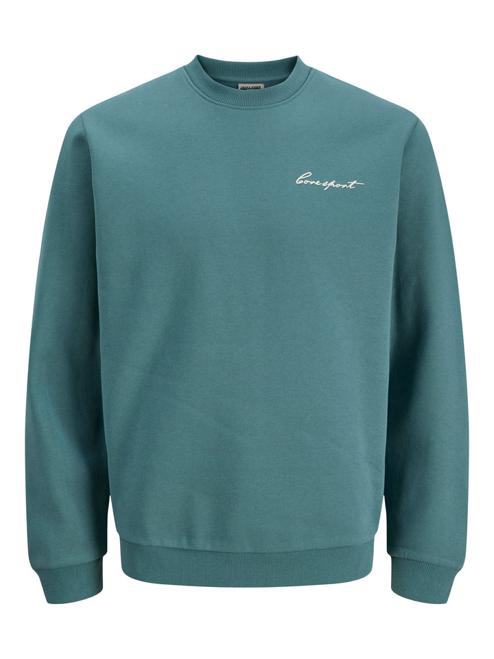 Jack & Jones 12299521 Dust sweater heren esmerald