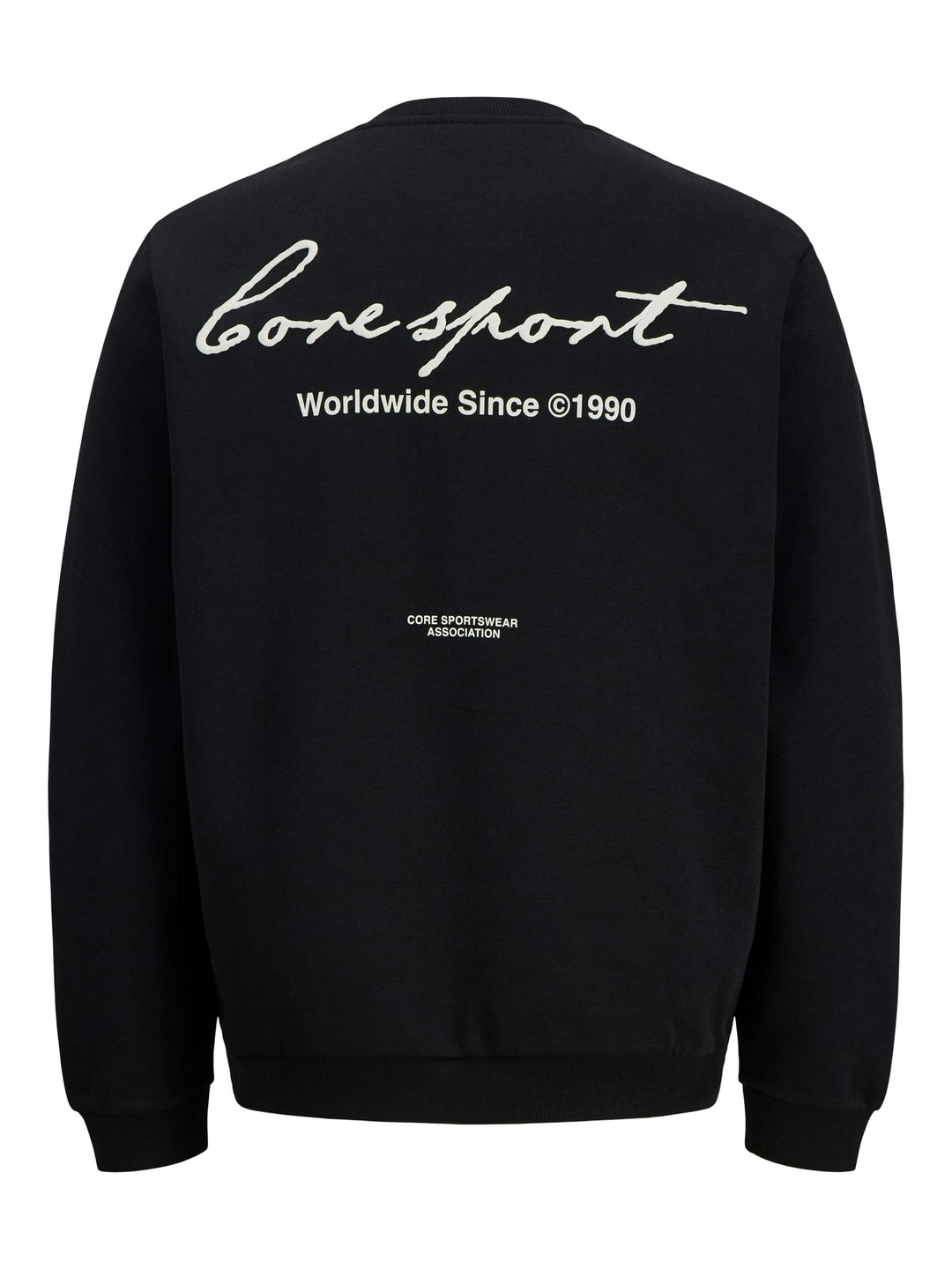 Jack & Jones JCODUST SCRIPT SWEAT CREW NECK - heren sweater - Zwart