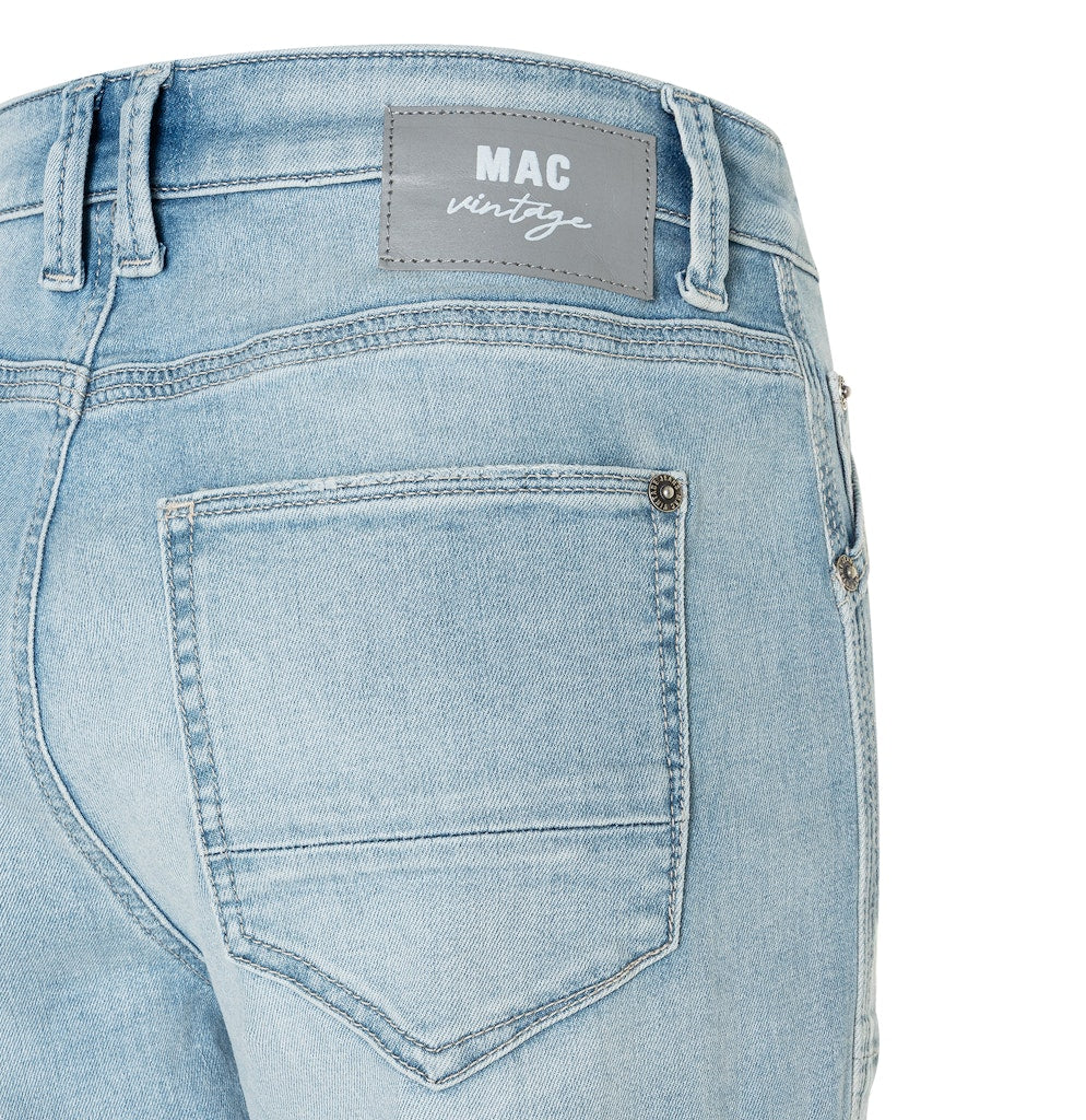 MAC IOWA Baggy jeans blauw denim – dames - Blue Denim