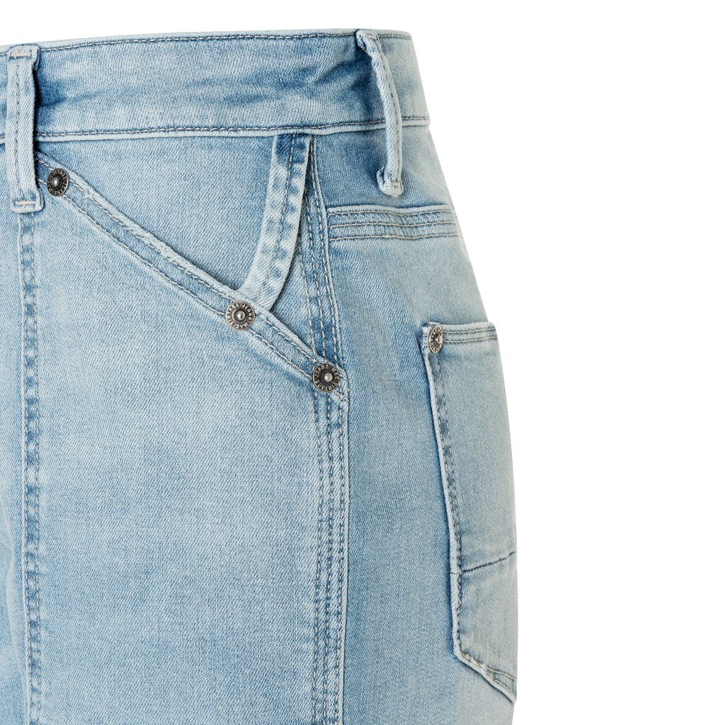 MAC IOWA Baggy jeans blauw denim – dames - Blue Denim