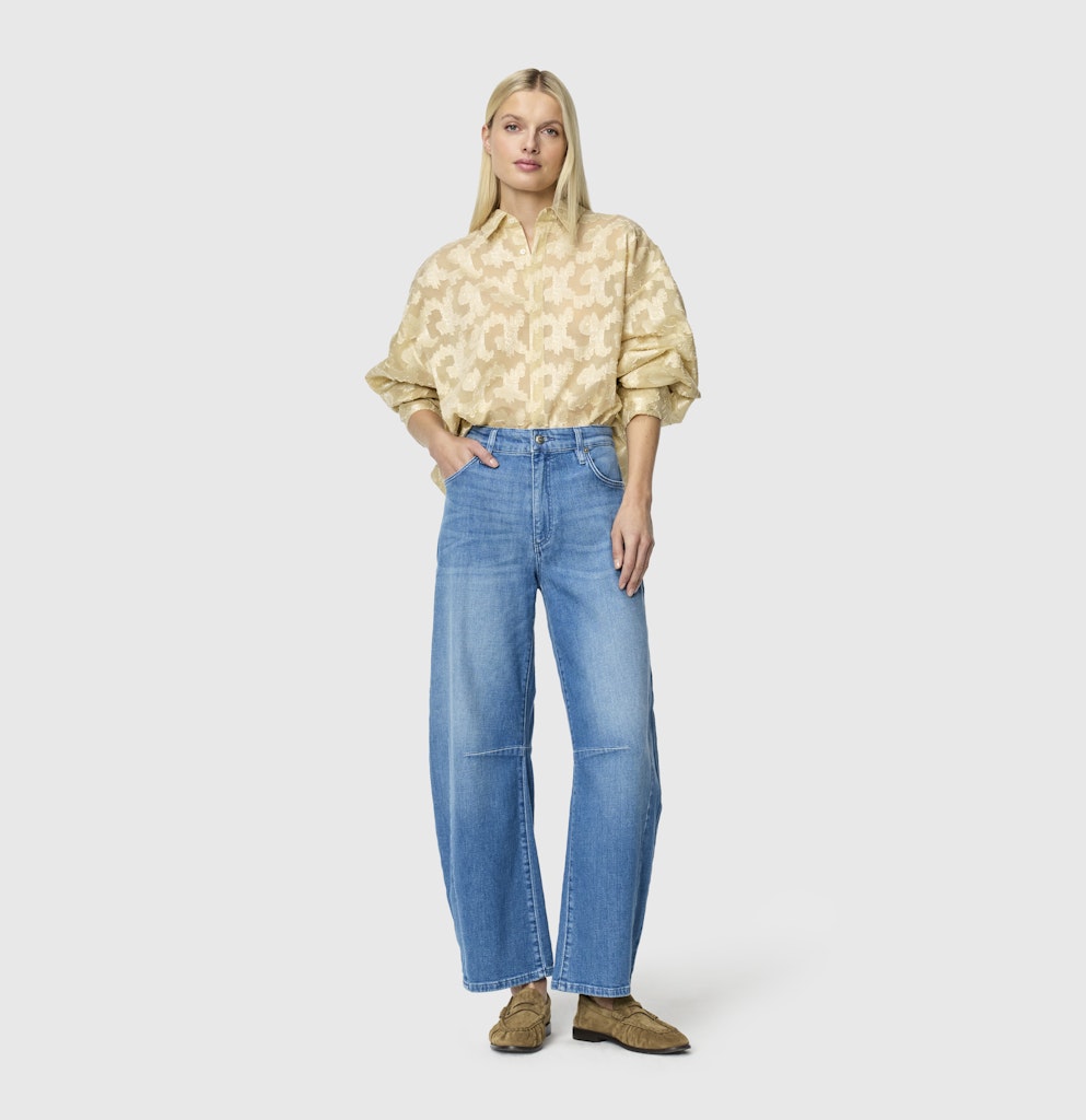 MAC jeans loose fit dames blauw denim - 3123/90 0333L - Blue Denim