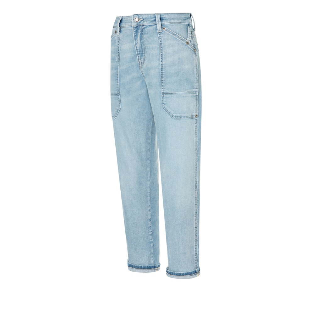 MAC IOWA Baggy jeans blauw denim – dames - Blue Denim