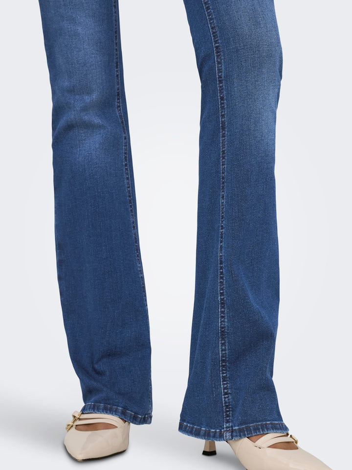 Only 15264050 Blush flared fit jeans – dames - Blue Denim - L34