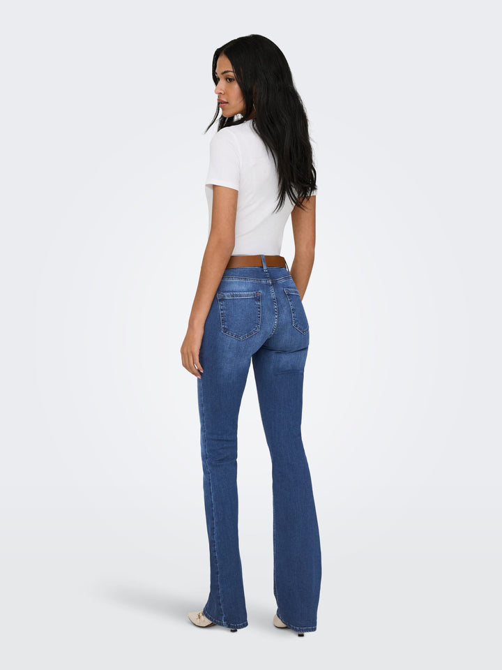 Only Blush jeans bootcut flare fit – dames - Blue Denim - L32