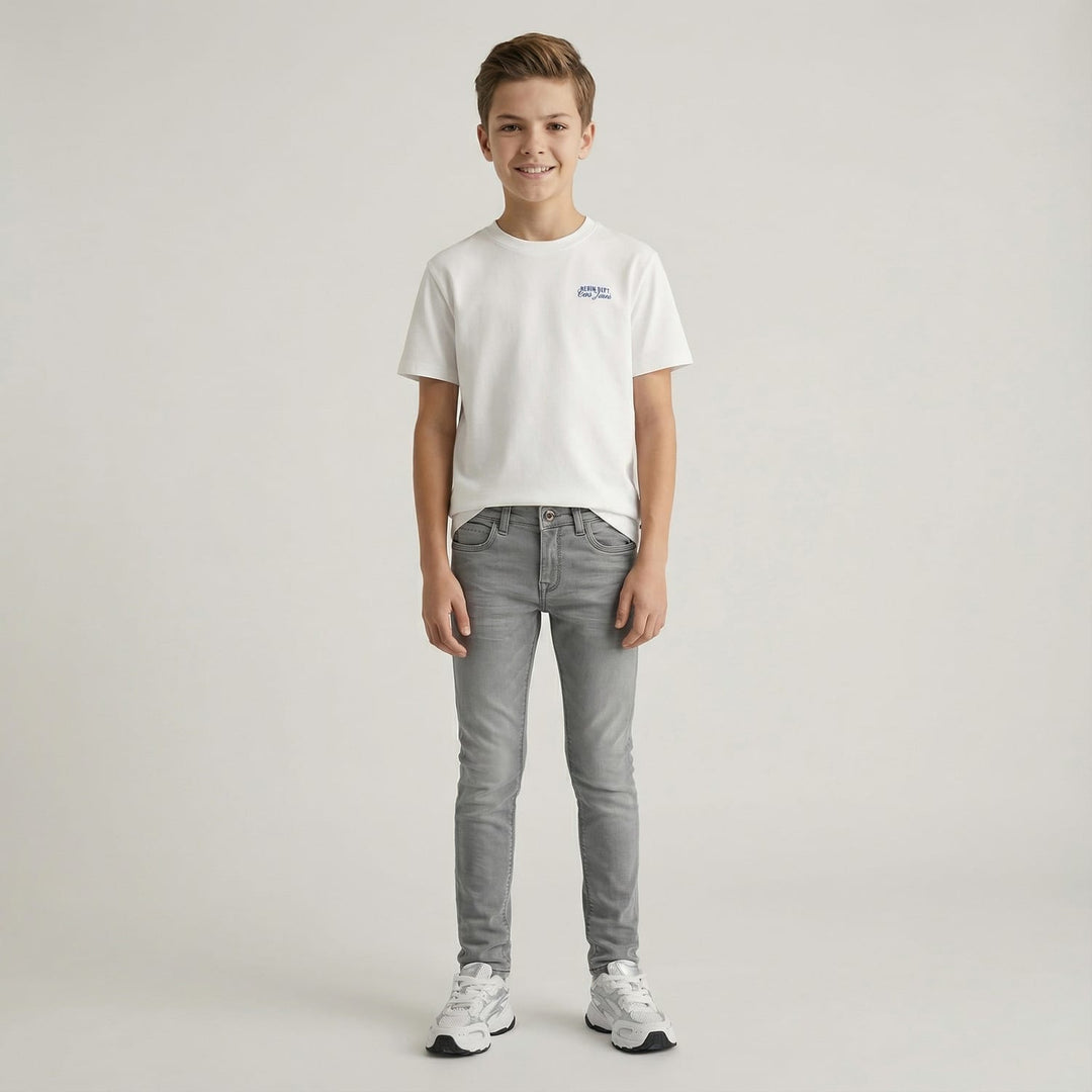 Cars boys burgo jog jeans slim fit – jongens - Grey Denim