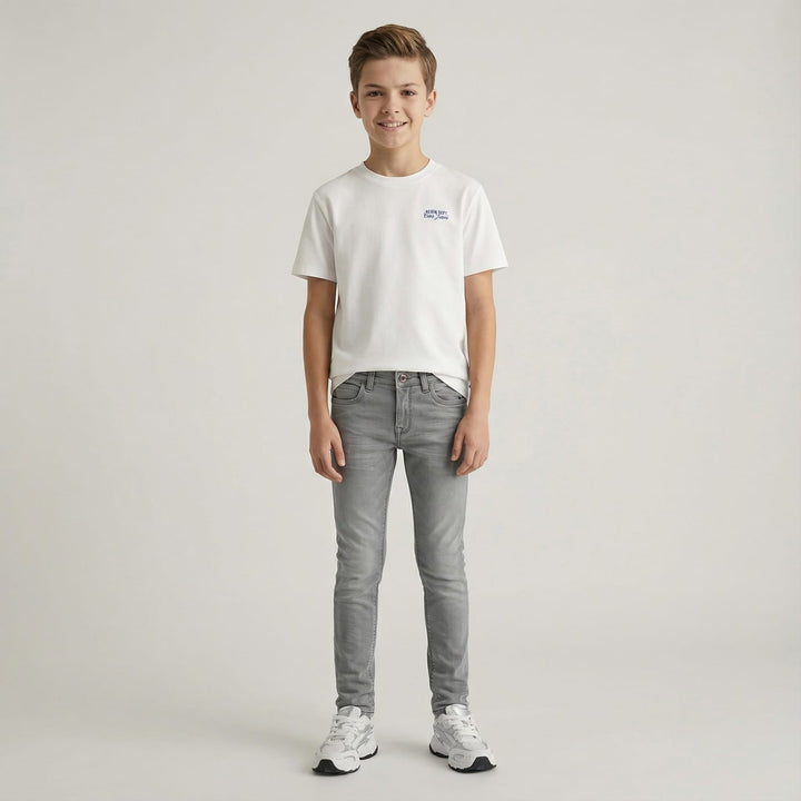 Cars boys burgo jog jeans slim fit – jongens - Grey Denim
