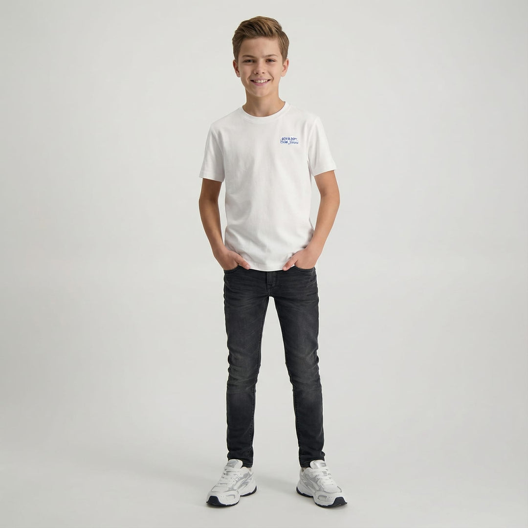 Cars boys Burgo jog jeans slim fit – jongens - Black Denim