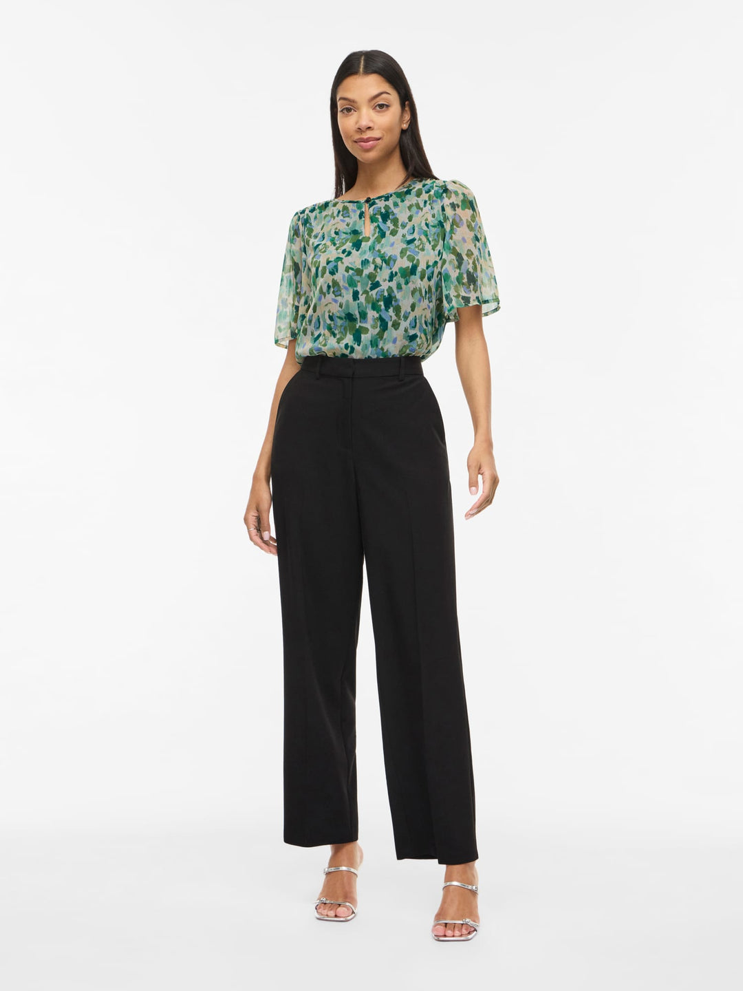 Vila Emma tuniek top groen dessin – dames