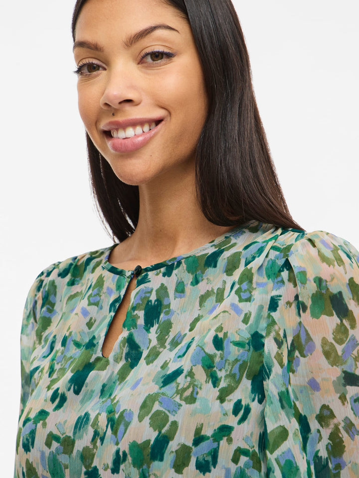 Vila Emma tuniek top groen dessin – dames