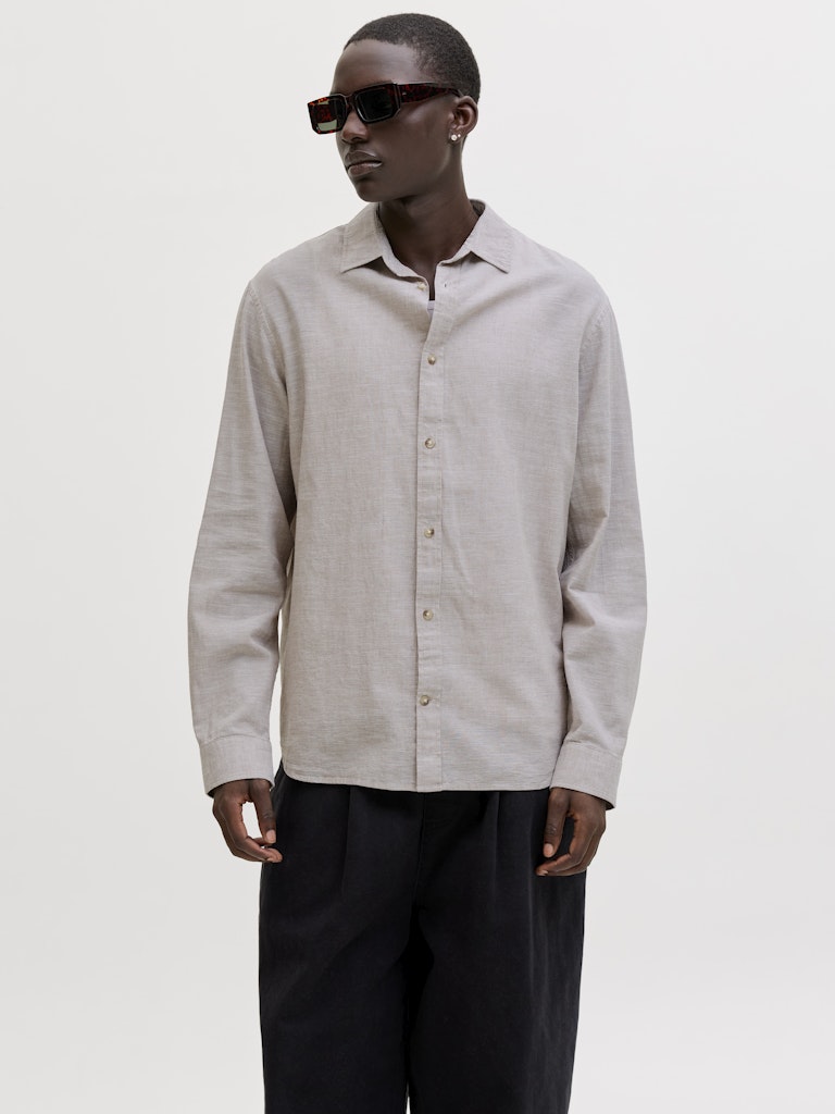 Jack & Jones Summer overhemd l/m zand – heren