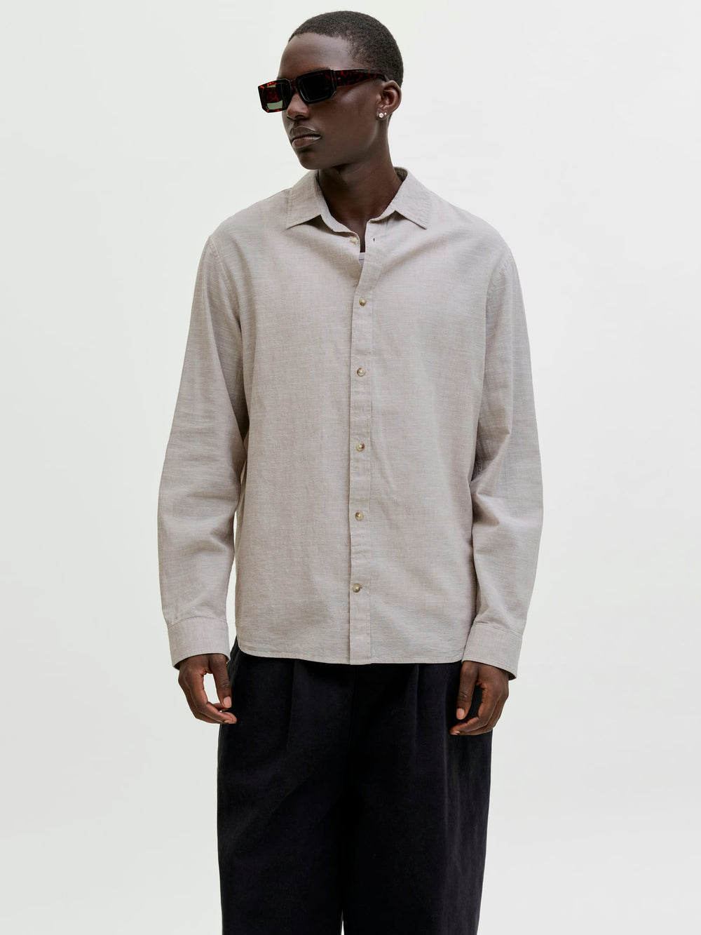 Jack & Jones 12289174 Summer overhemd zand – heren