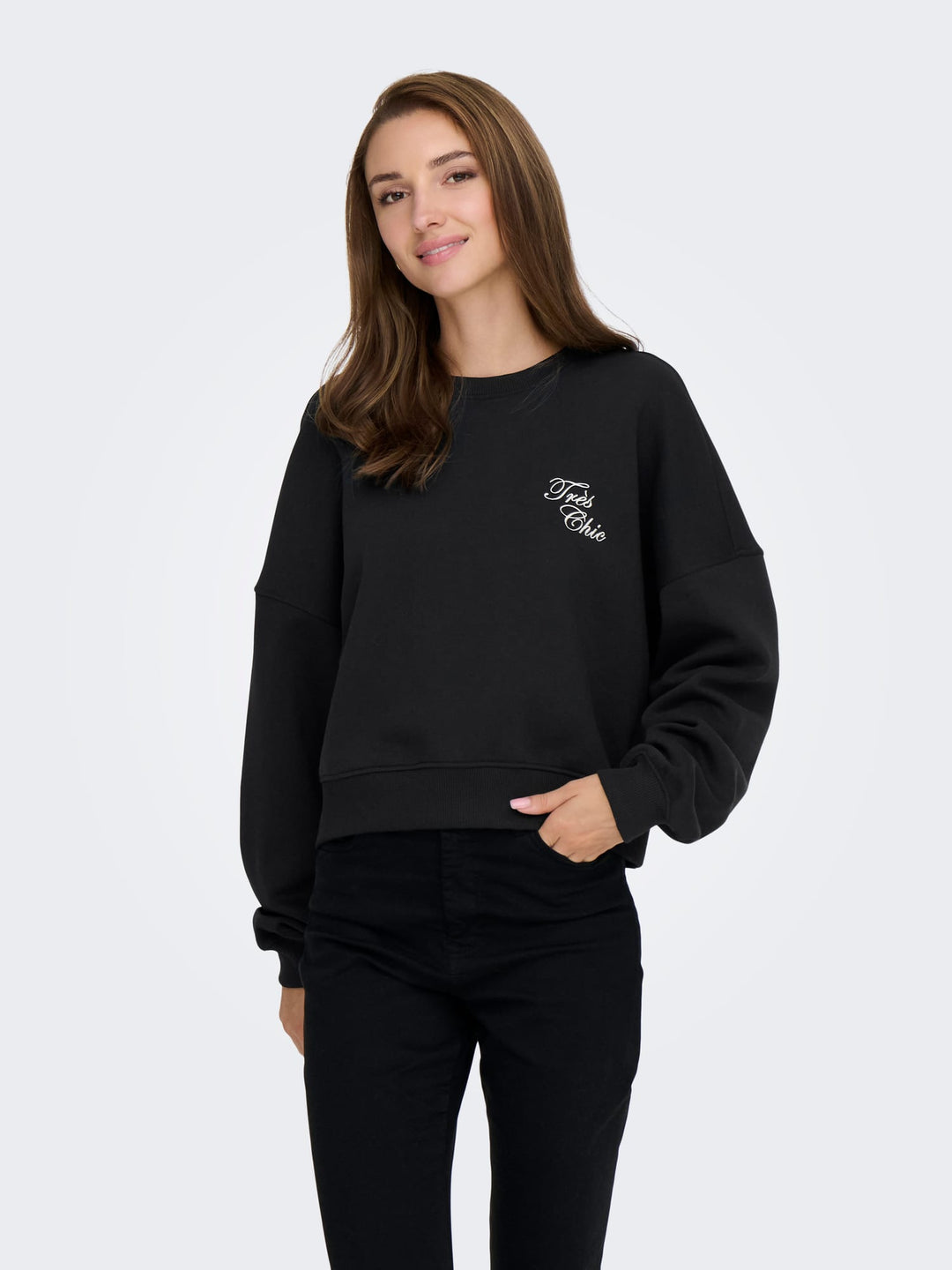Only Kiara sweater zwart – dames