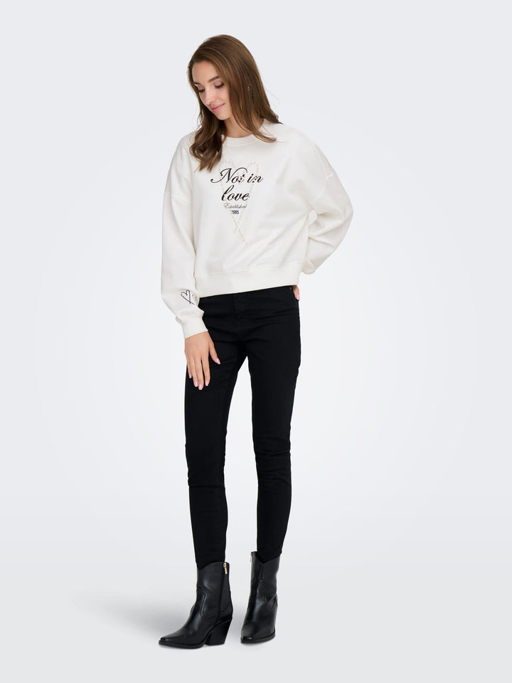 Only 15360026 Kiara sweater dames off-white