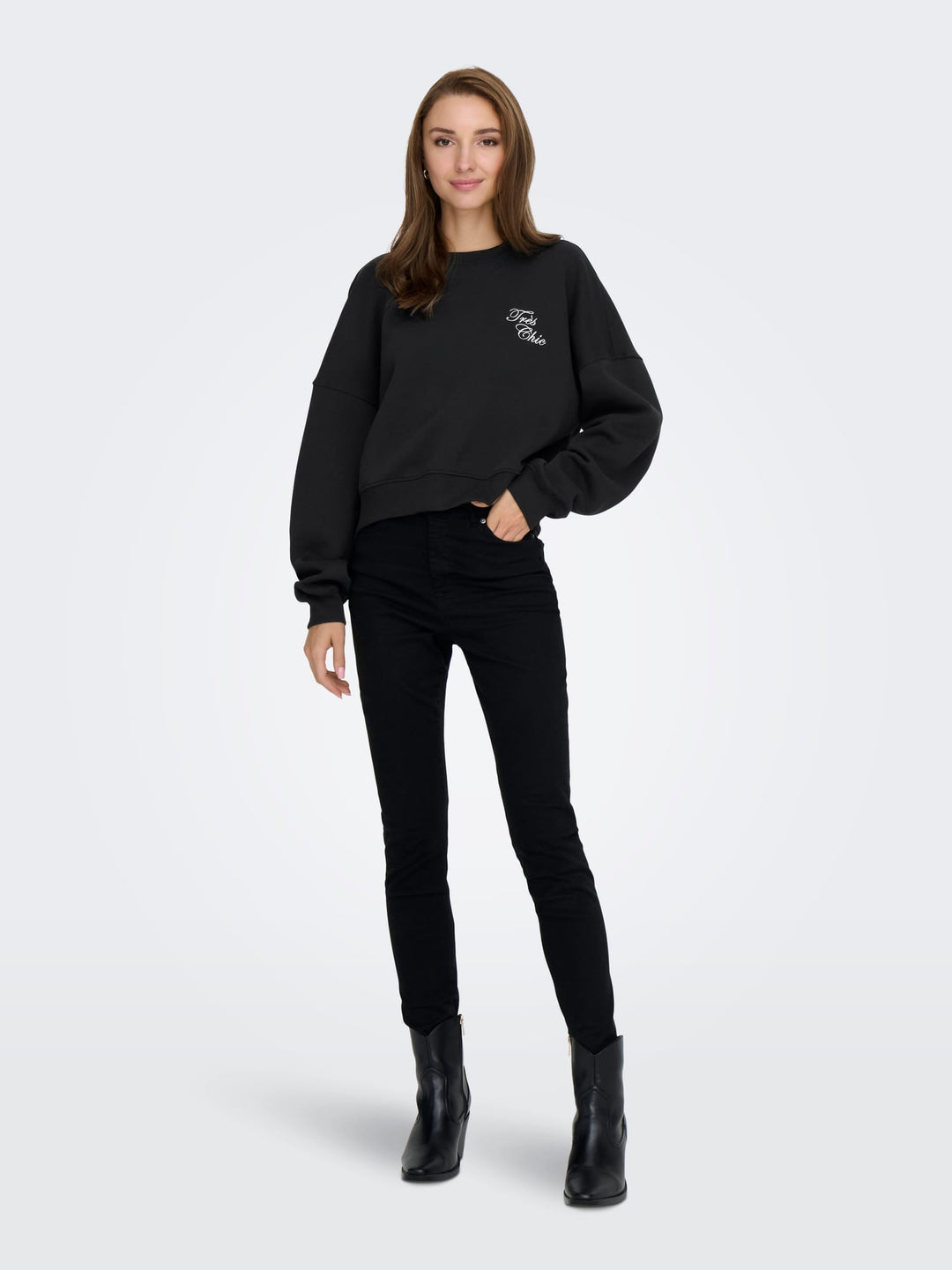 Only Kiara sweater zwart – dames