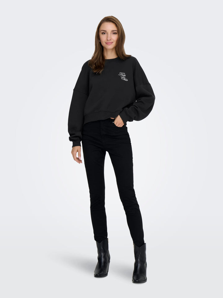 Only Kiara sweater zwart – dames