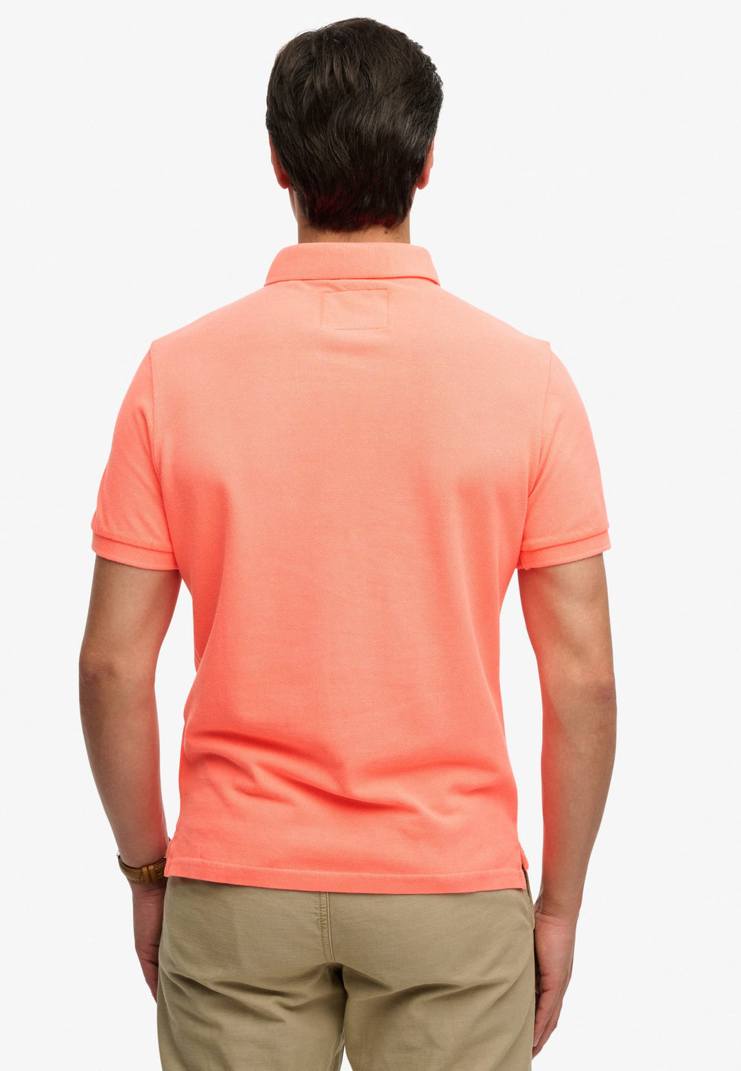 Superdry Vintage Destroy Poloshirt neon oranje – heren