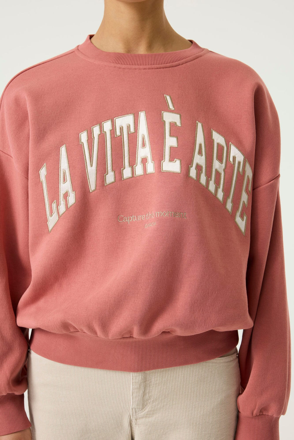 Garcia woman sweater oud roze – dames