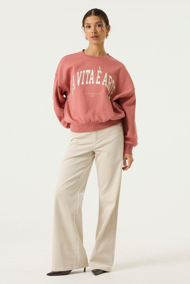 Garcia woman sweater oud roze – dames