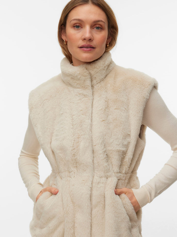 VERO MODA gilet dames beige – 10310131 sonjapoppy
