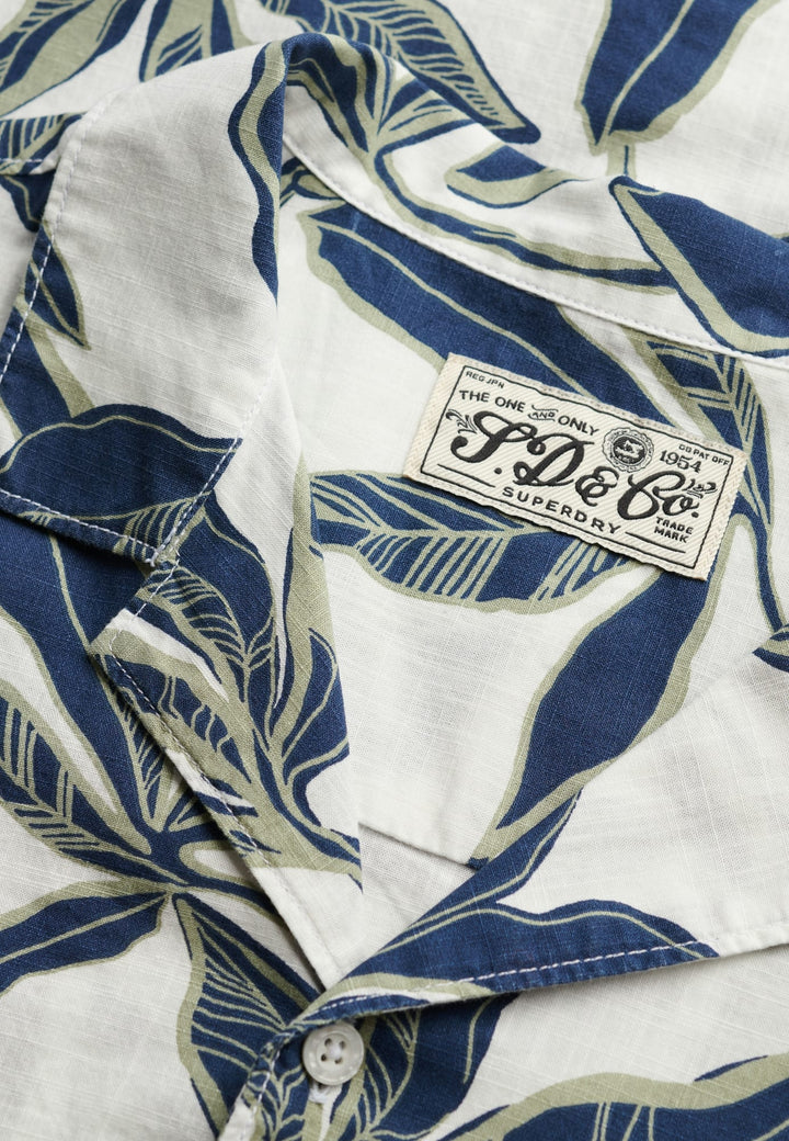 Superdry Cabana Poolside overhemd ecru dessin – heren