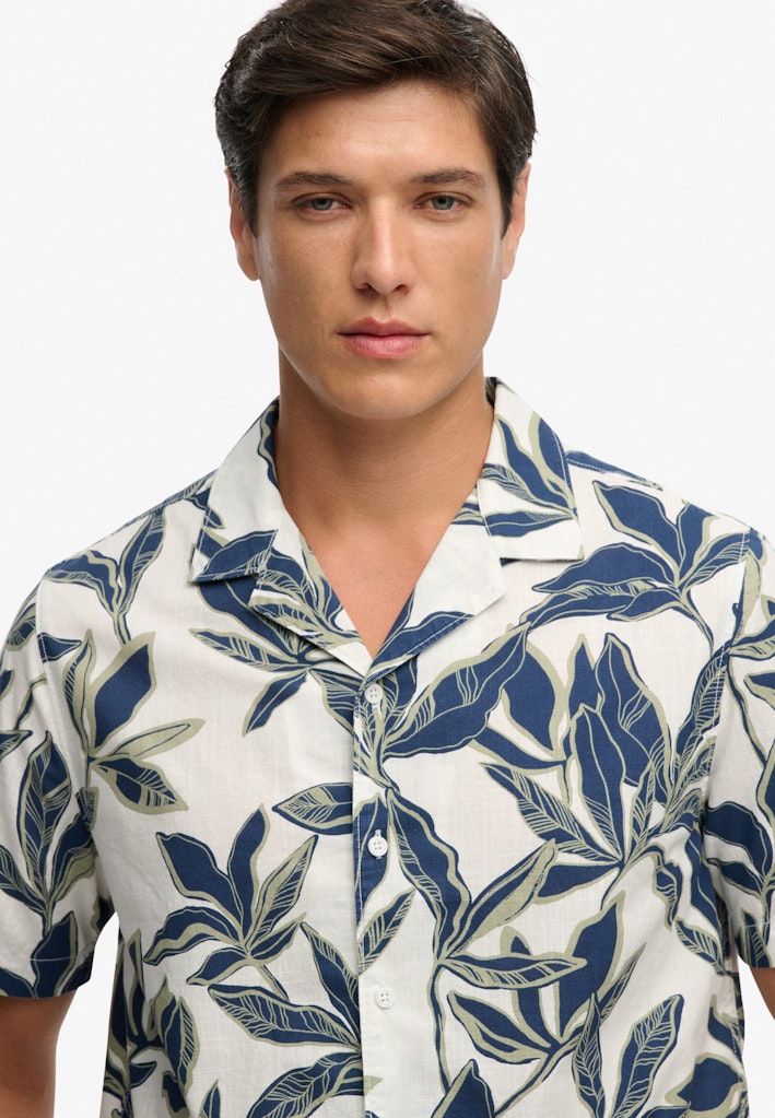 Superdry Cabana Poolside overhemd ecru dessin – heren