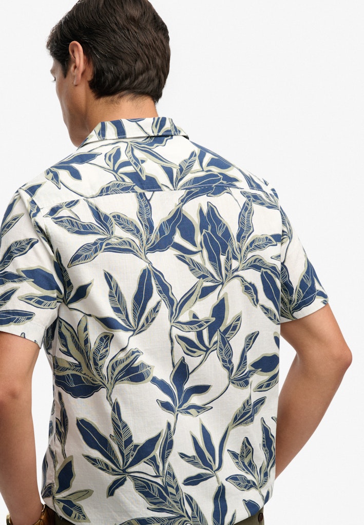 Superdry Cabana Poolside overhemd ecru dessin – heren