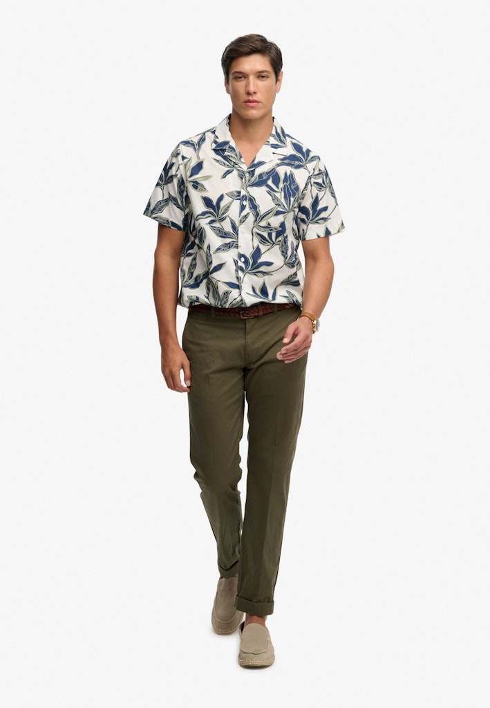 Superdry Cabana Poolside overhemd ecru dessin – heren