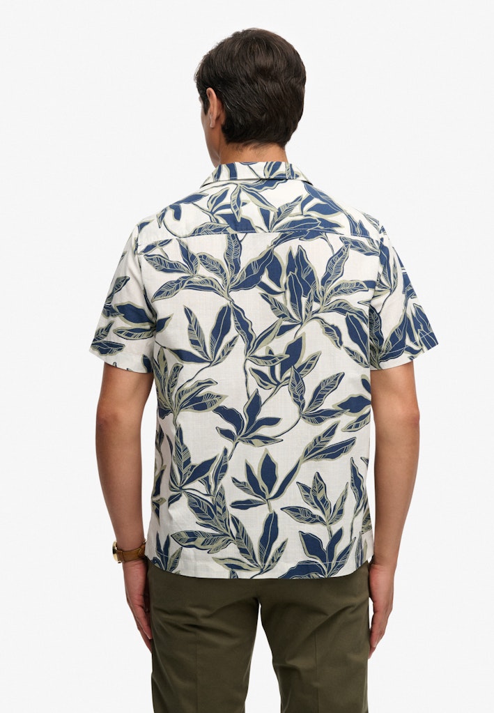 Superdry Cabana Poolside overhemd ecru dessin – heren