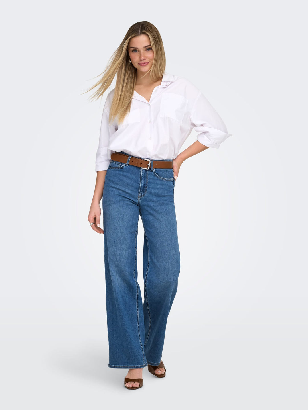 Only Madison jeans loose fit blauw – dames - Blue Denim - L34