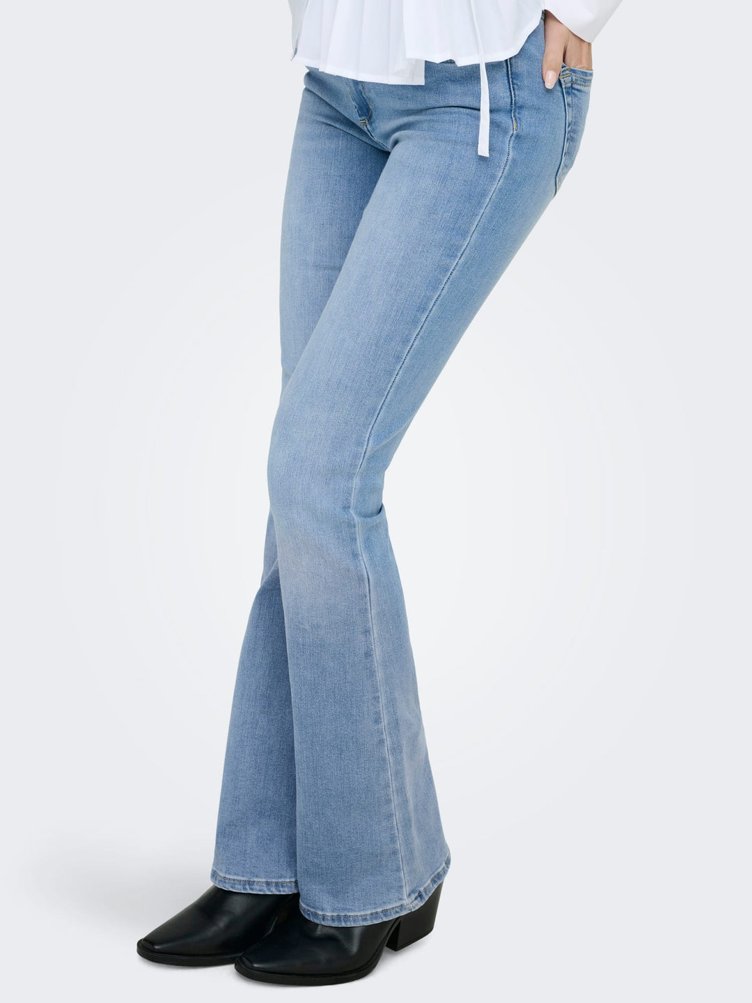 Only 15245444 blush jeans bootcut flare fit dames - Blue Denim - L30