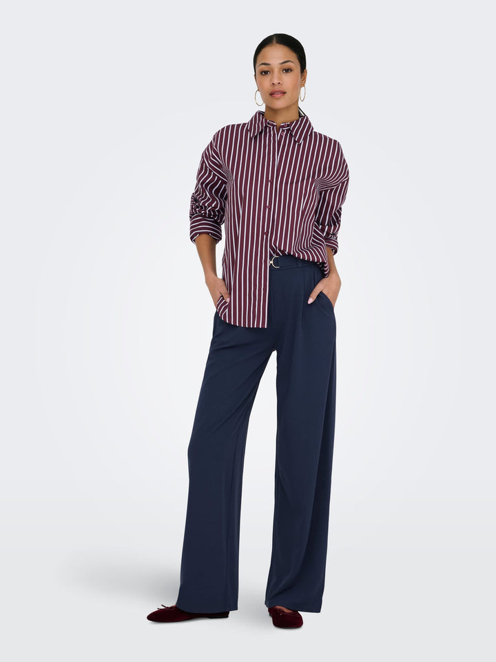 Jacqueline de Yong 15380444 Serena blouse l/m paars dessin