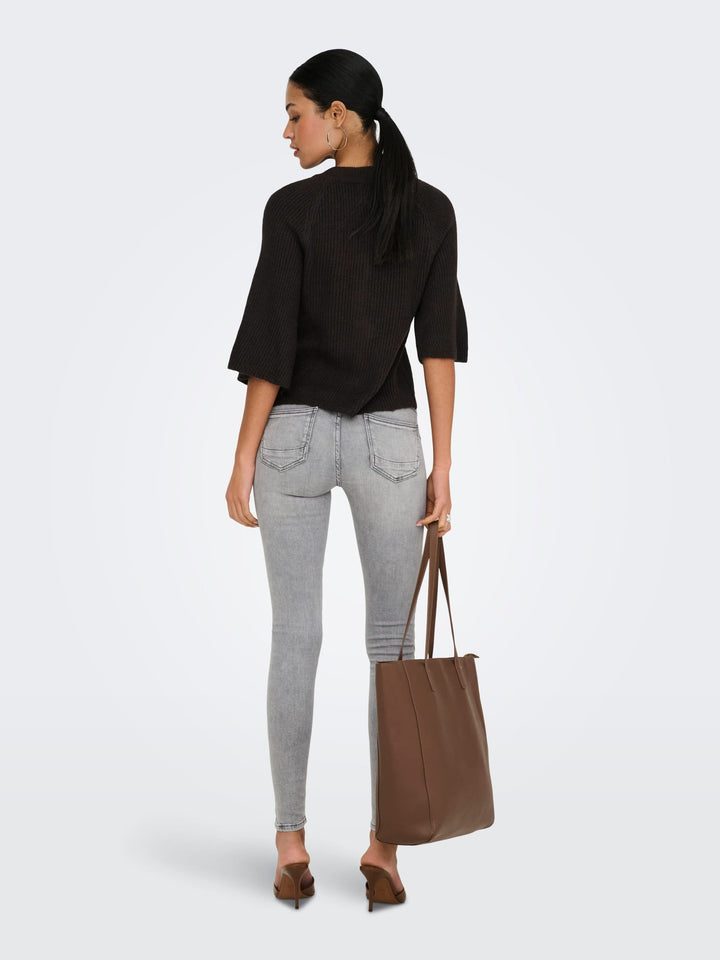 Jacqueline de Yong Hailey vest gebreid bruin – dames