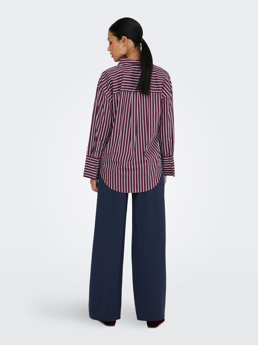 Jacqueline de Yong 15380444 Serena blouse l/m paars dessin