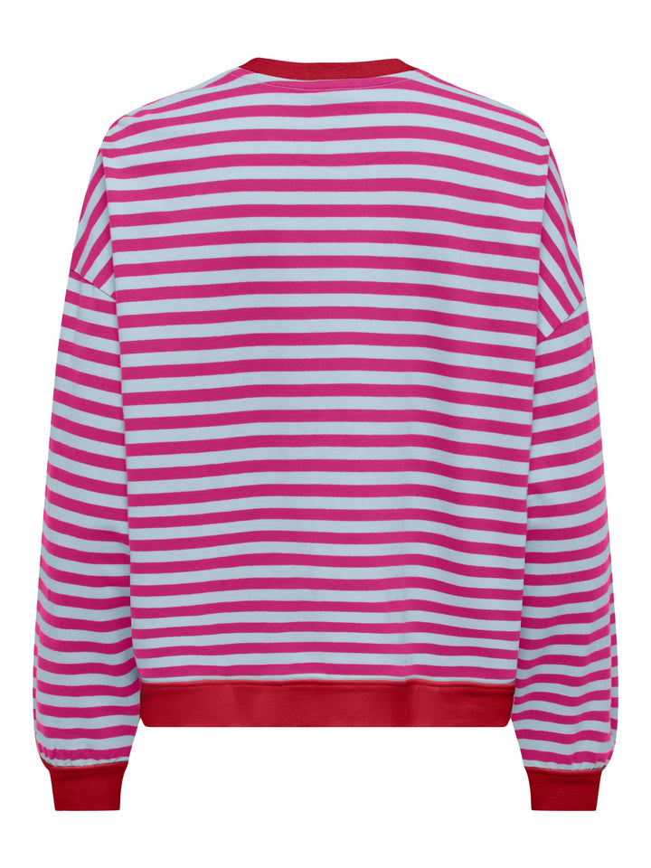 Only Freja t-shirt l/m rood dessin – dames