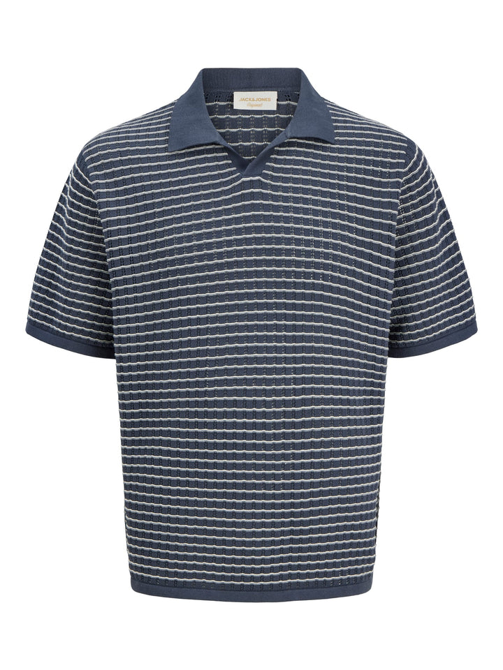 Jack & Jones Nantucket polo k/m blauw dessin – heren