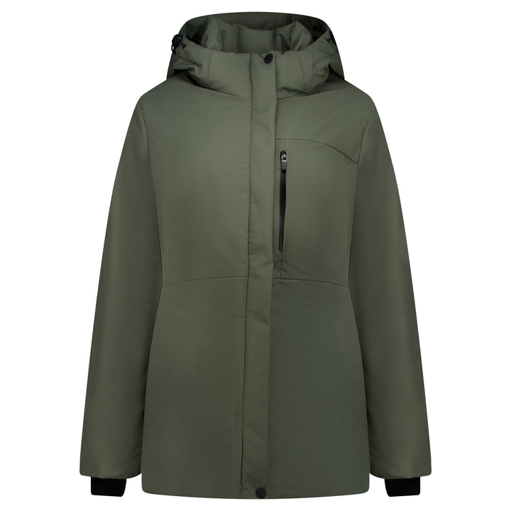 Cars Women 61657 Jenza winterjas dames groen