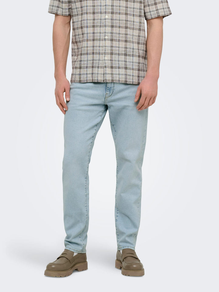 ONLY & SONS Weft jeans regular fit – heren - Blue Denim - L30